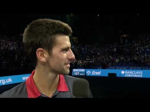 2010 London Djokovic 1st Match On-Court Interview