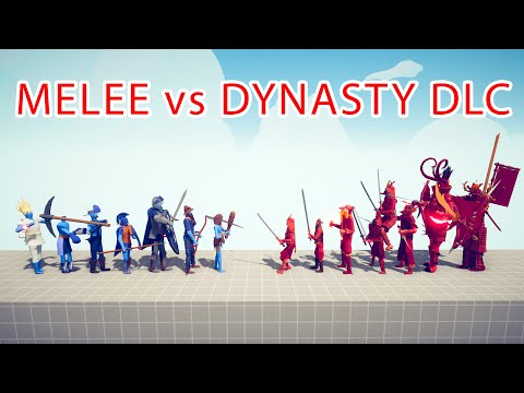 MELEE Team vs DYNASTY DLC Team - Totally Accurate Battle Simulator TABS