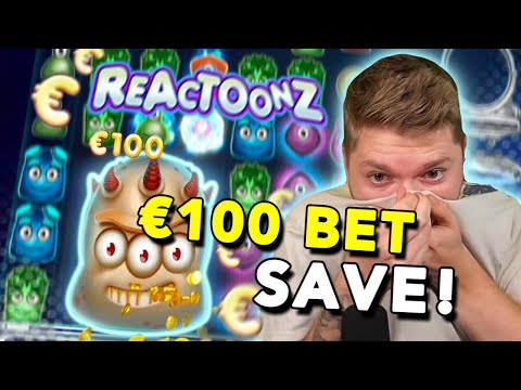 🤯 REACTOONZ CRAZY €100 BET SAVE!