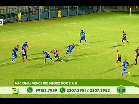 Nacional vence por 2x0 o Rio Negro pelo campeonato Amazonense