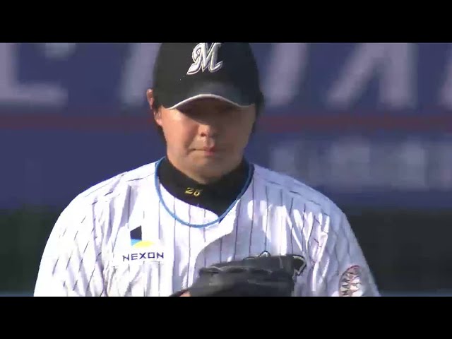 8回表 マリーンズ松永が痛恨の暴投で勝ち越し許す… 2014/5/31 M-DB