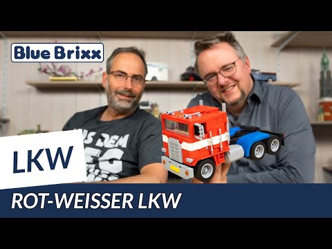 Rot-Weißer LKW