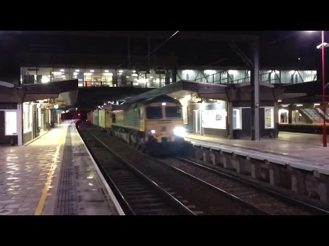 WCML Stafford Station Overnighter 28/29/10/13 Classes 37/56/57/60/66/67/70/86/90/92/158/350