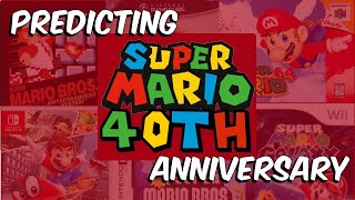 Predicting Mario's 40th Anniversary