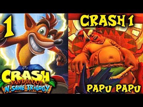 Crash Bandicoot N. Sane Trilogy Playthrough Part 1 - Crash Bandicoot 1 Level 1-5 & Papu Papu