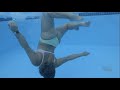 Underwater Tori 15 Backward Flips Underwater