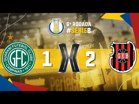 Gol de Guarani 1 x 2 Brasil de Pelotas-RS, Série B do Brasileiro 2019
