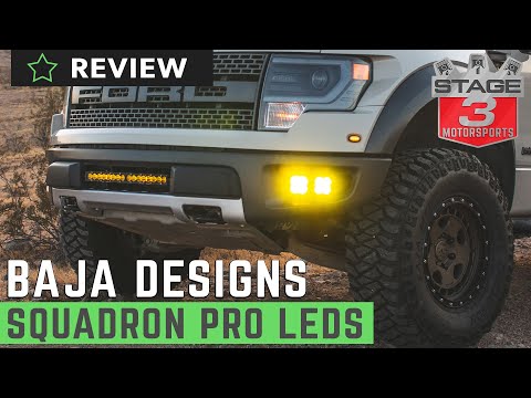 Baja Designs Squadron Pro LED Review Install on SVT Raptor