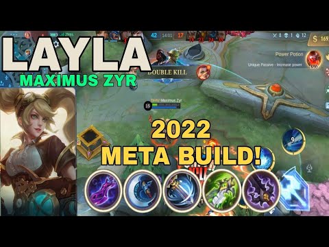 META BUILD! LAYLA OP BEST BUILD 2022 | FULL CRITICAL DAMAGE! BEST BUILD AND EMBLEM | MLBB