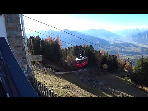 Bergstation der Patscherkofelbahn - Ausfahrt der Gondel