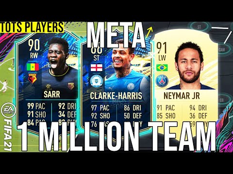 BEST TOTS META 1 MILLION COIN TEAM (442/532/4231/352) ELITE SQUAD BUILDER TO GET MORE WINS - FIFA 21