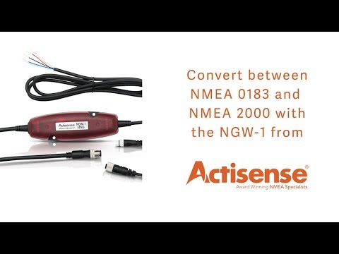 Convert between NMEA 0183 and NMEA 2000 with the NGW 1