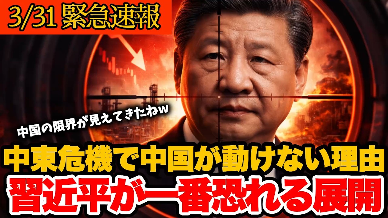 【崩壊リスク】中国が“動けない理由”が露呈…イラン危機の本質。見えた決定的弱点【政治 国際 高市早苗 習近平 独裁 共産党 アメリカ 国会 自民党 高市早苗 内閣 人民解放軍 中東危機】