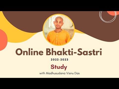 Online English Bhakti-sastri with Madhusudana Visnu Das