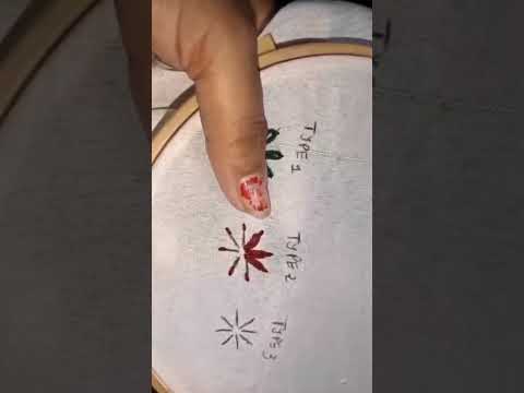 3 Different way to make lazy Daisy Stitch Hand Embroidery for Beginners #embroidery #mirrorwork