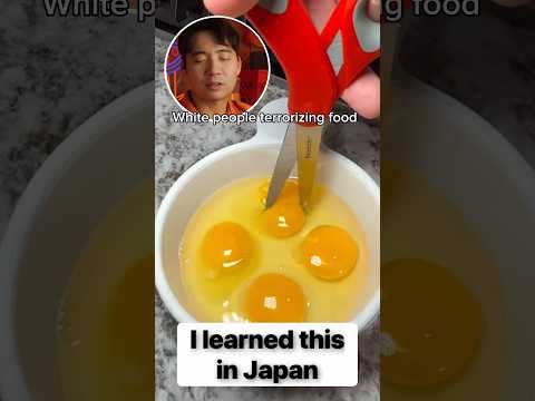 DONT CUT EGG WITH SCISSOR HAIYAA @AthomewithJennieandNick