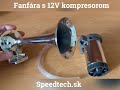 Klakson 12V - podtlaková fanfára SN041 - Video Youtube