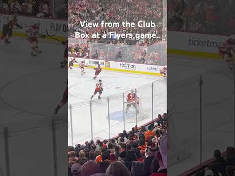 View from Club Box at Flyers game!!