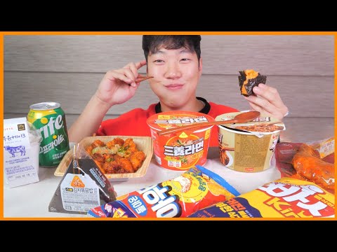 26시간 굶고 레전드급 편의점 리얼사운드 먹방! 한번만 본 사람은 없다는 전설의 먹방 Korean...