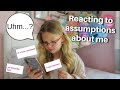 Reacting To Assumptions About Me Officially Leah