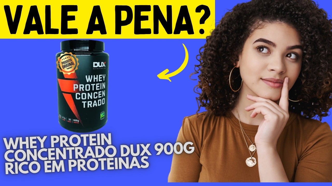 Miniatura da avaliação em vídeo de Whey Protein Concentrado Dux Nutrition 1.8 Kg Sabor Chocolate