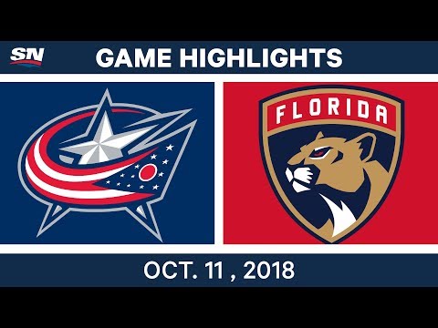 NHL Highlights | Blue Jackets vs. Panthers - Oct. 11, 2018