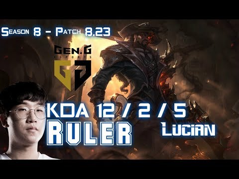 GEN Ruler LUCIAN vs EZREAL ADC - Patch 8.23 KR Ranked