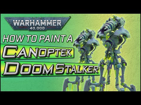 How to Paint a Necron Canoptek Doomstalker Fast | Warhammer 40k | Miniature Speed Painting Tutorial