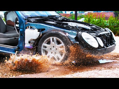 Driving Through Potholes in 4K Slow Motion - See Through Car (S1 • E1)
