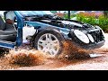 Driving Through Huge Potholes In 4K Slow Motion See Through Car S1 E1