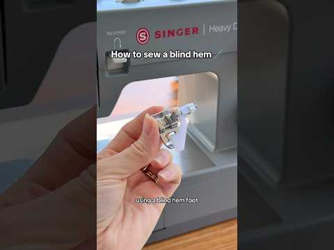 How to easily sew a blind hem!🪡 #sewing #sewingtutorial #sewingtips #sewinghacks #sew #diy #shorts