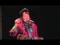 Katy Carr sings to students in Swidnik