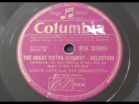 Louis Levy and his Orchestra 'The Great Victor Herbert  Selection' 1939 78 rpm