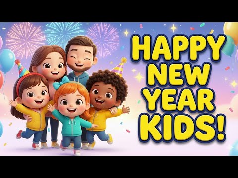 Happy New Year Song for Kids 🎉 | Fun & Educational Rhymes | TinyAura Toons @TinyAuraToon 