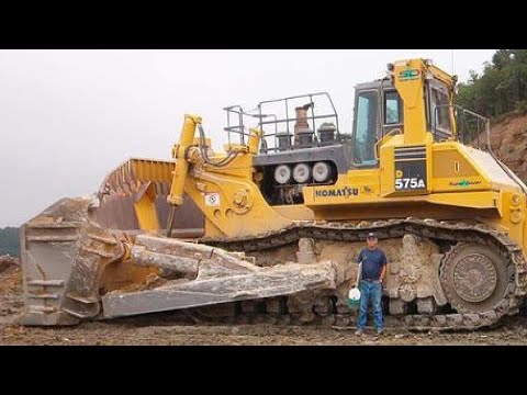 Extreme Dangerous Bulldozer Heavy Equipment Operator Skills-World Amazing Modern Technology Machines