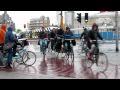 Cycling In The Rain Of The Netherlands