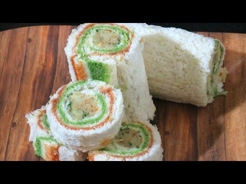 Pinwheel Sandwich Recipe | पिनव्हील सैंडविच बच्चो के टिफिन के लिए अनोखी रेसिपी | Hari Chutney |