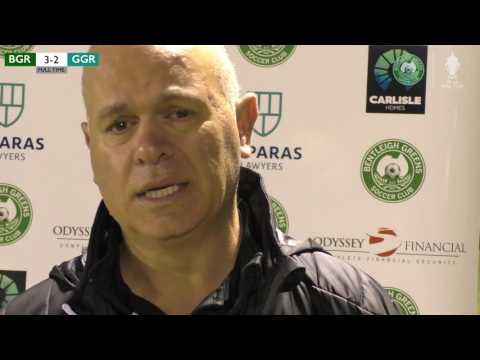 Round 7 FFA Cup 2017 | Bentleigh Greens vs Green Gully | Post Match Interview | 23.05.2017
