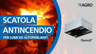 Scatola da incasso antincendio FlamoX® per lampade ed altoparlanti