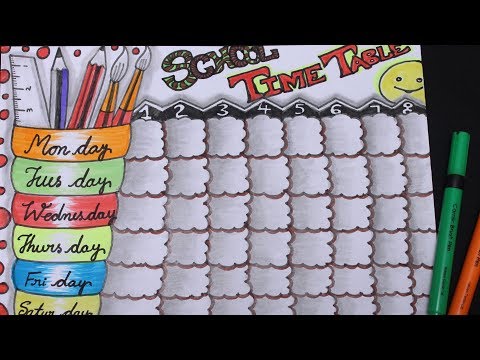 ideas to stylisly present timetable chart ideas to stylisly present timetable chart