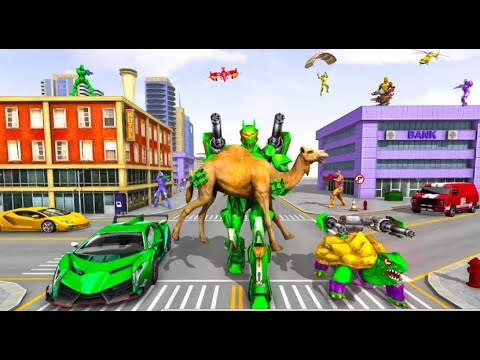 Turtle Robot Animal Rescue #02 – New Robot Car Transform Trailer Android Gameplay.