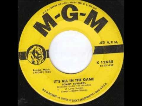 TOMMY EDWARDS -  IT'S ALL IN THE GAME / ALL OVER AGAIN - MGM 11035  - 1951