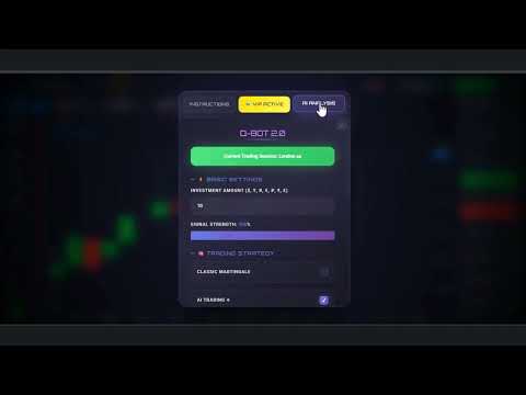 Training in working with the trading robot Q-BOT