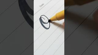 How to write Letter O #calligraphy #lettering #art #shorts