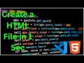 How to create HTML File