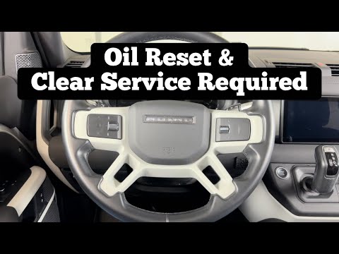 How To Reset 2020 - 2024 LAND ROVER DEFENDER Oil Change Interval - Clear Service Required Message