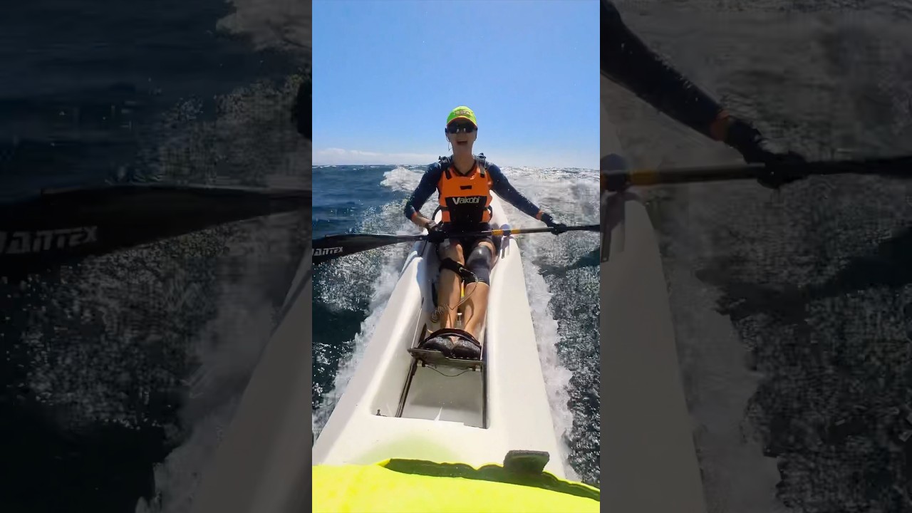 Double surfski fun at the downwind surfski paradise.