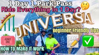 Universal Studios Orlando | Making a 1 Day 1 Park Pass Work 🎢