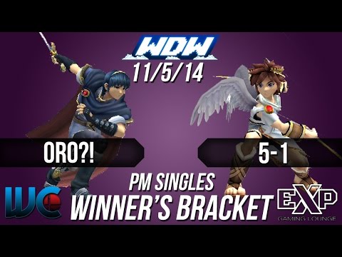 WDW 11/5/14 - Oro?! (Marth) vs 5-1 (Pit) PM Winner's Bracket