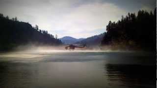 preview picture of video 'forest firefight: a chopper, Bonito lake Ruidoso, NM.  in fire'